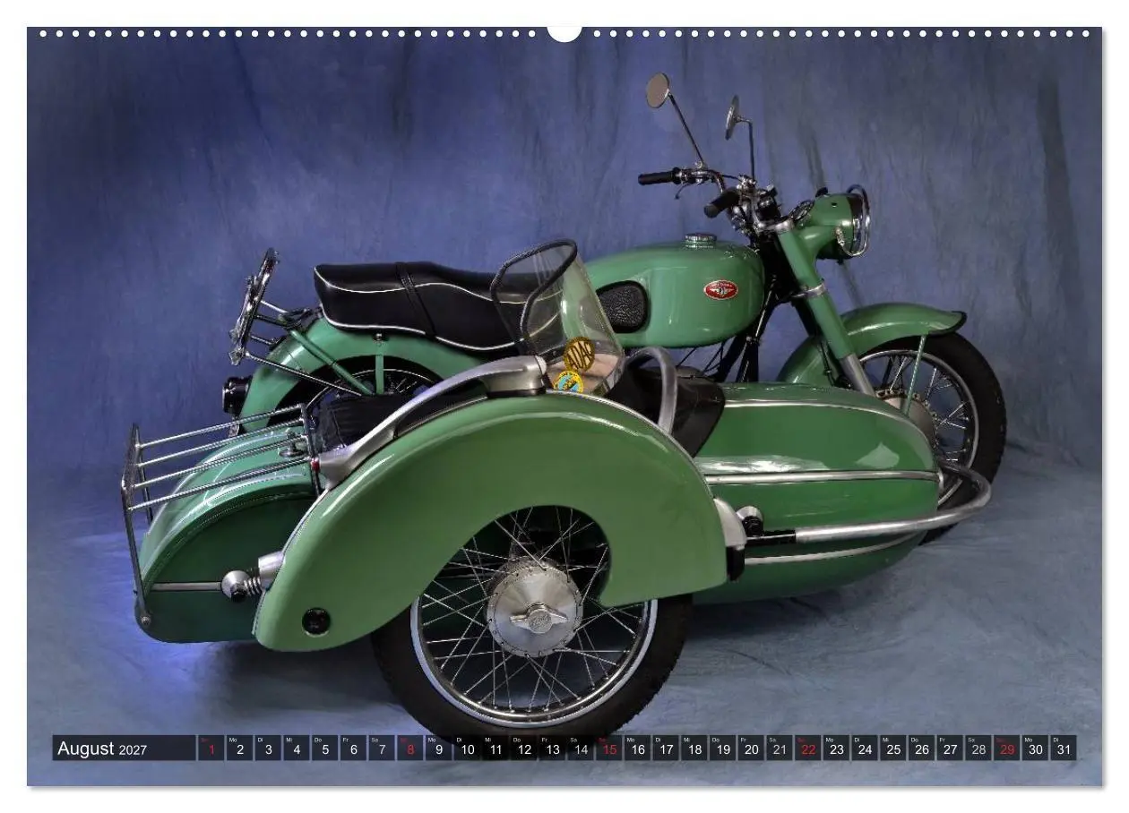 Bild: 9783594102305 | Deutsche Motorrad Oldtimer (Wandkalender 2027 DIN A2 quer),...