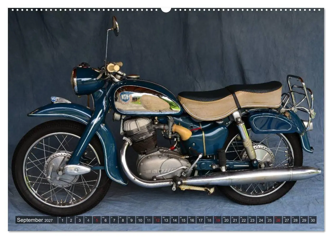 Bild: 9783594102305 | Deutsche Motorrad Oldtimer (Wandkalender 2027 DIN A2 quer),...