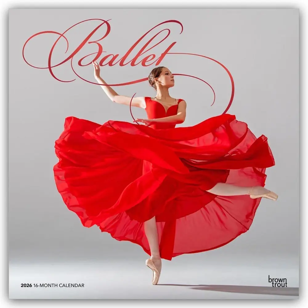 Cover: 9798330702305 | Ballet 2026 12 X 24 Inch (Hanging) Monthly Square Wall Calendar...
