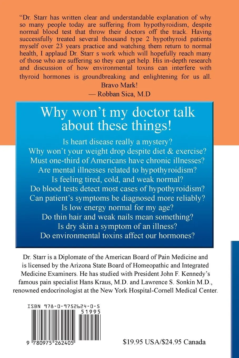 Rückseite: 9780975262405 | Hypothyroidism Type 2 | The Epidemic - Revised 2013 Edition | Starr