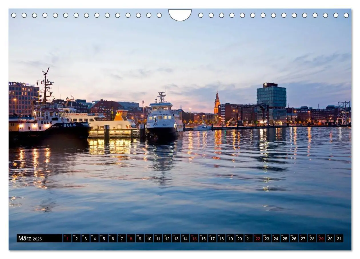 Bild: 9783516042405 | Landeshauptstadt Kiel (Wandkalender 2026 DIN A4 quer), CALVENDO...