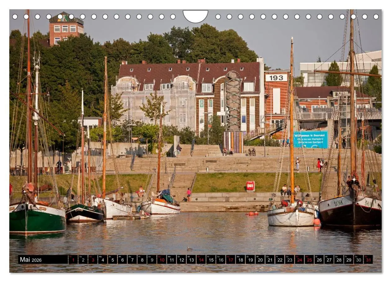 Bild: 9783516042405 | Landeshauptstadt Kiel (Wandkalender 2026 DIN A4 quer), CALVENDO...