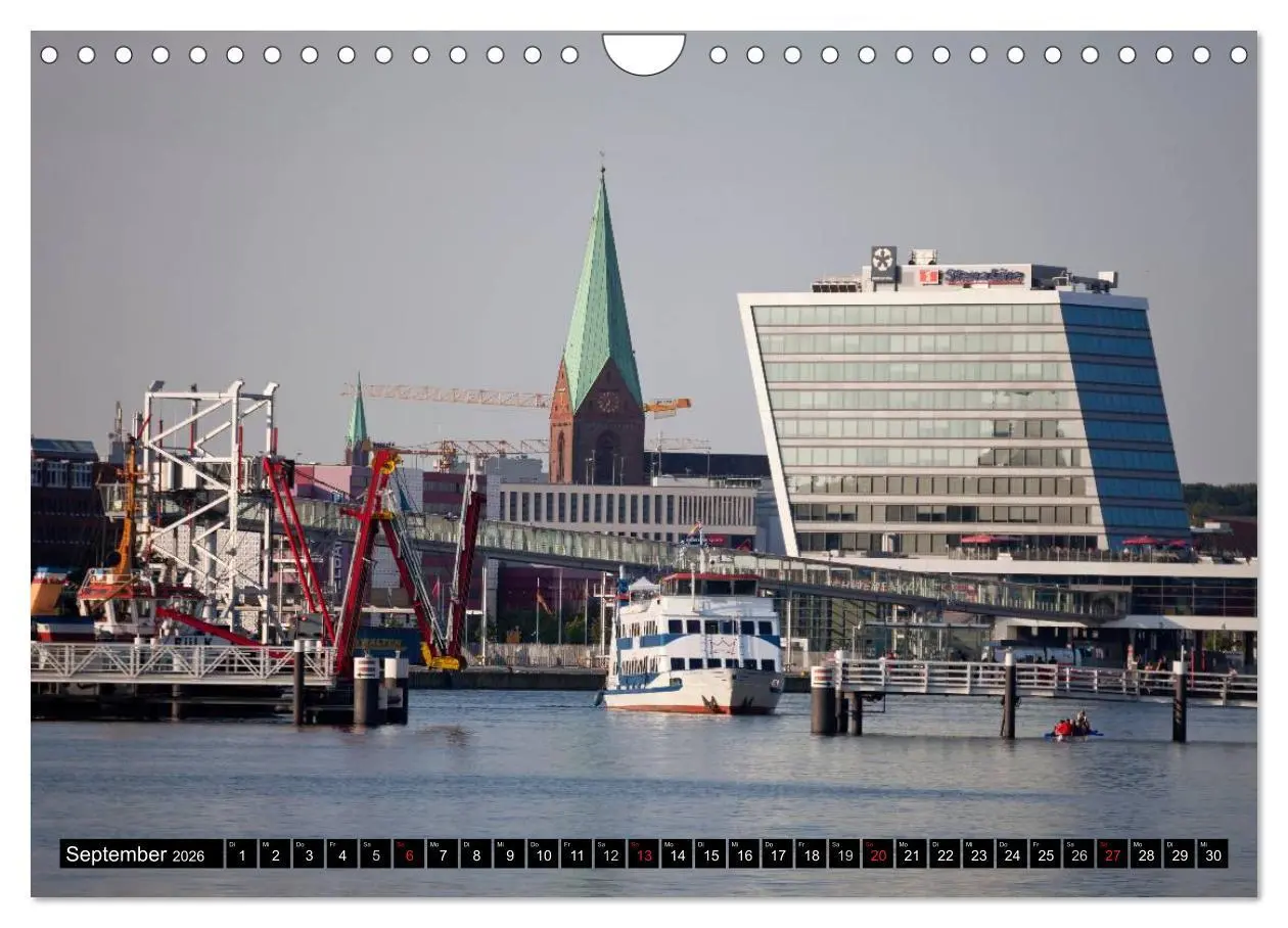 Bild: 9783516042405 | Landeshauptstadt Kiel (Wandkalender 2026 DIN A4 quer), CALVENDO...