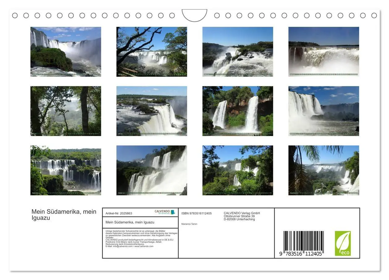 Bild: 9783516112405 | Mein Südamerika, mein Iguazu (Wandkalender 2026 DIN A4 quer),...