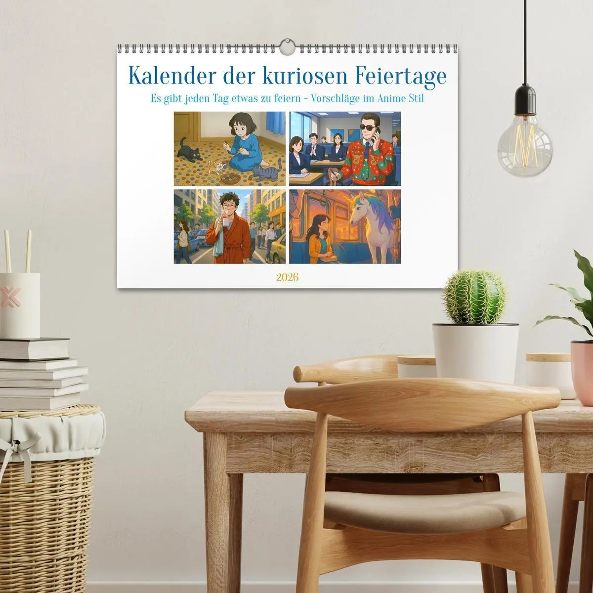 Bild: 9783516662405 | Kalender der kuriosen Feiertage (Wandkalender 2026 DIN A3 quer),...