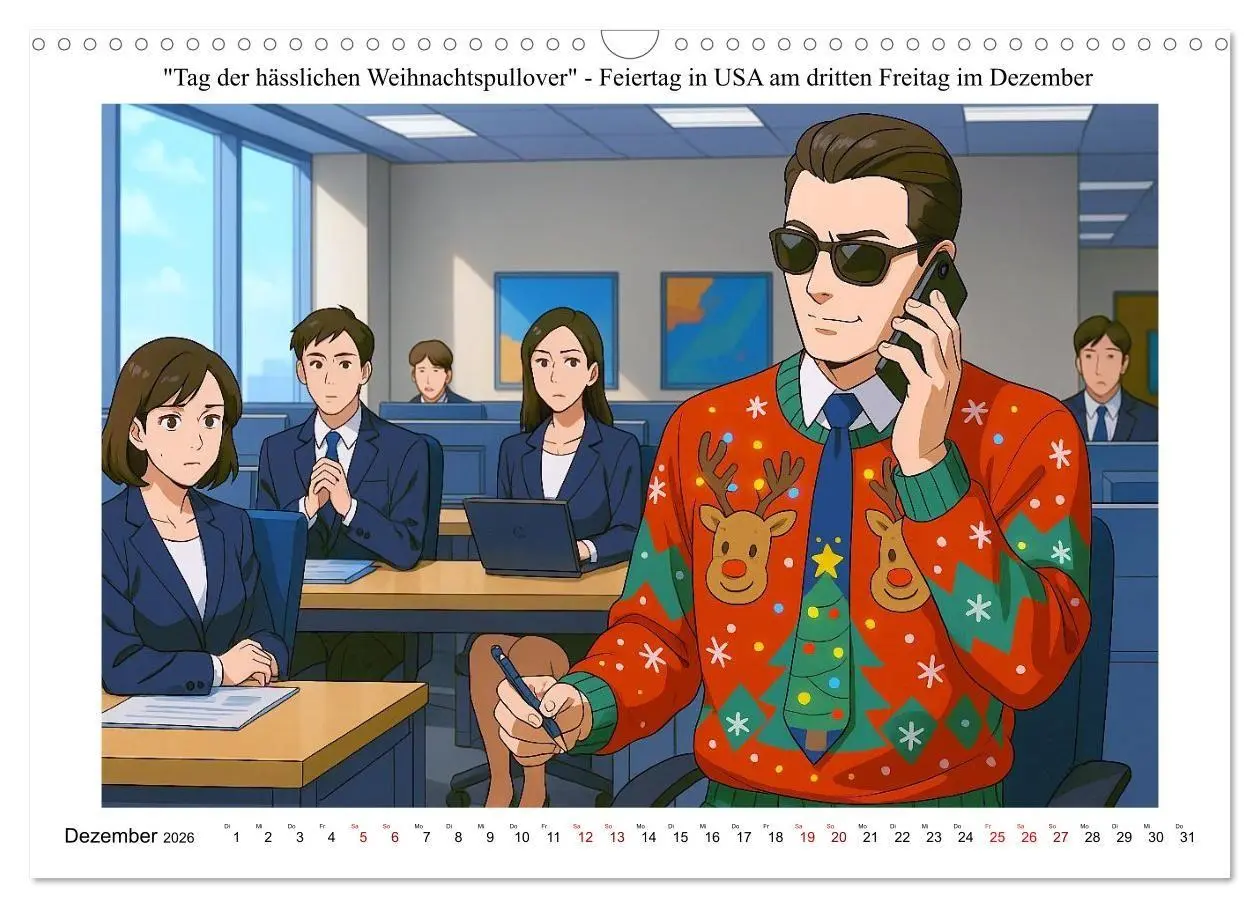 Bild: 9783516662405 | Kalender der kuriosen Feiertage (Wandkalender 2026 DIN A3 quer),...
