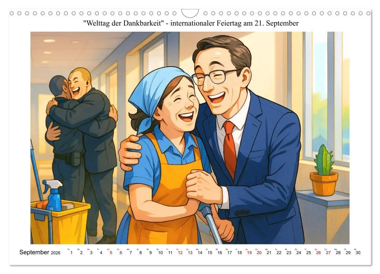 Bild: 9783516662405 | Kalender der kuriosen Feiertage (Wandkalender 2026 DIN A3 quer),...