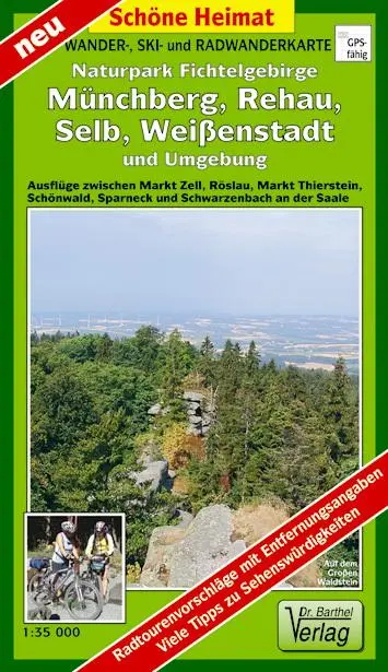 Cover: 9783895912405 | Wander- und Radwanderkarte Naturpark Fichtelgebirge, Münchberg,...