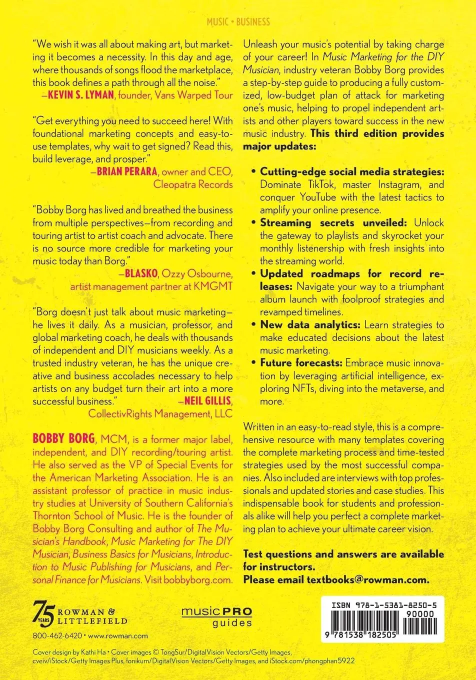 Rückseite: 9781538182505 | Music Marketing for the DIY Musician | Bobby Borg | Taschenbuch | 2024