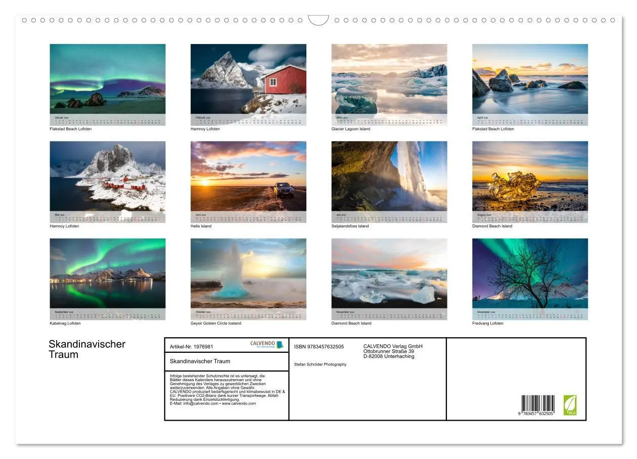 Bild: 9783457632505 | Skandinavischer Traum (Wandkalender 2026 DIN A2 quer), CALVENDO...