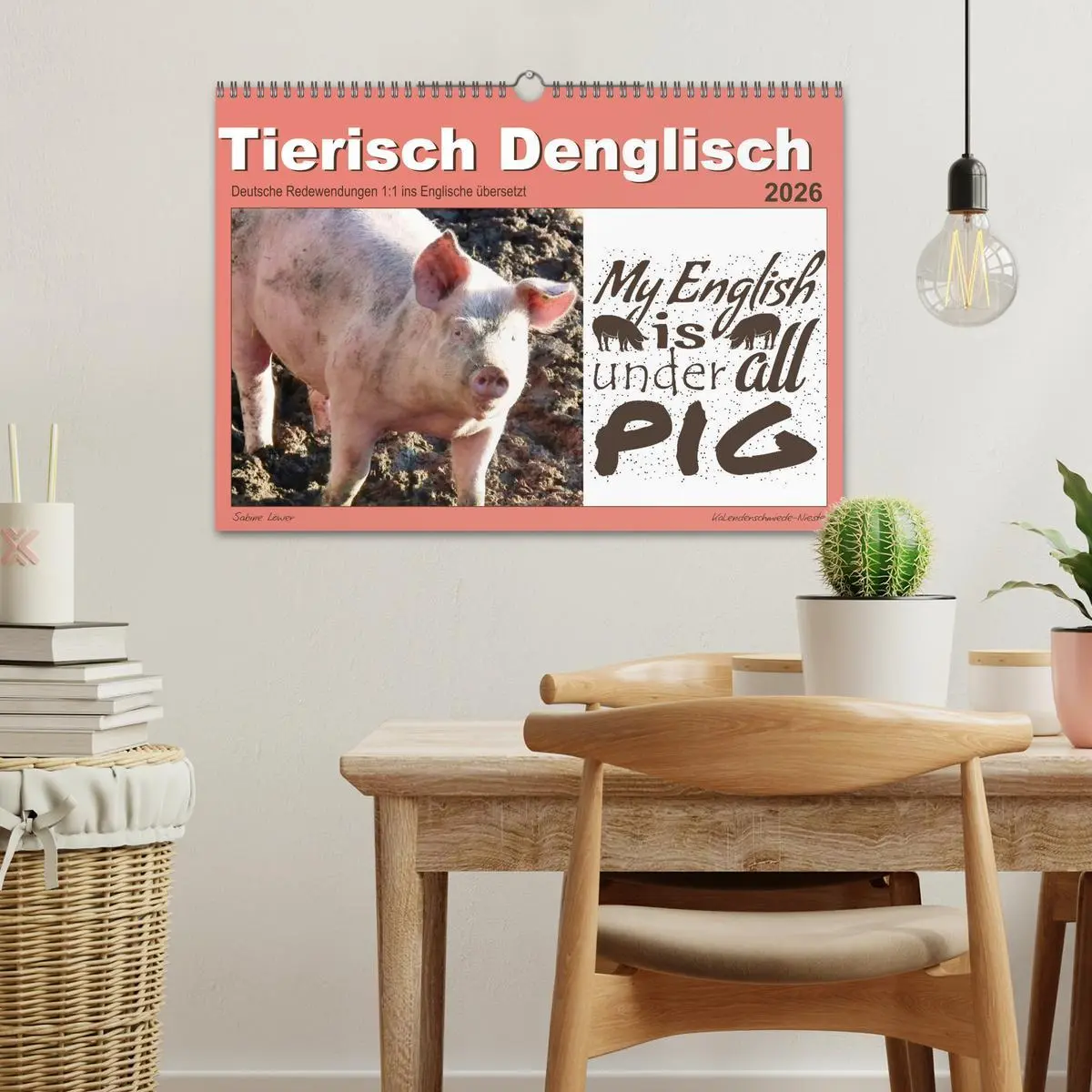 Bild: 9783457702505 | Tierisch Denglisch (Wandkalender 2026 DIN A3 quer), CALVENDO...