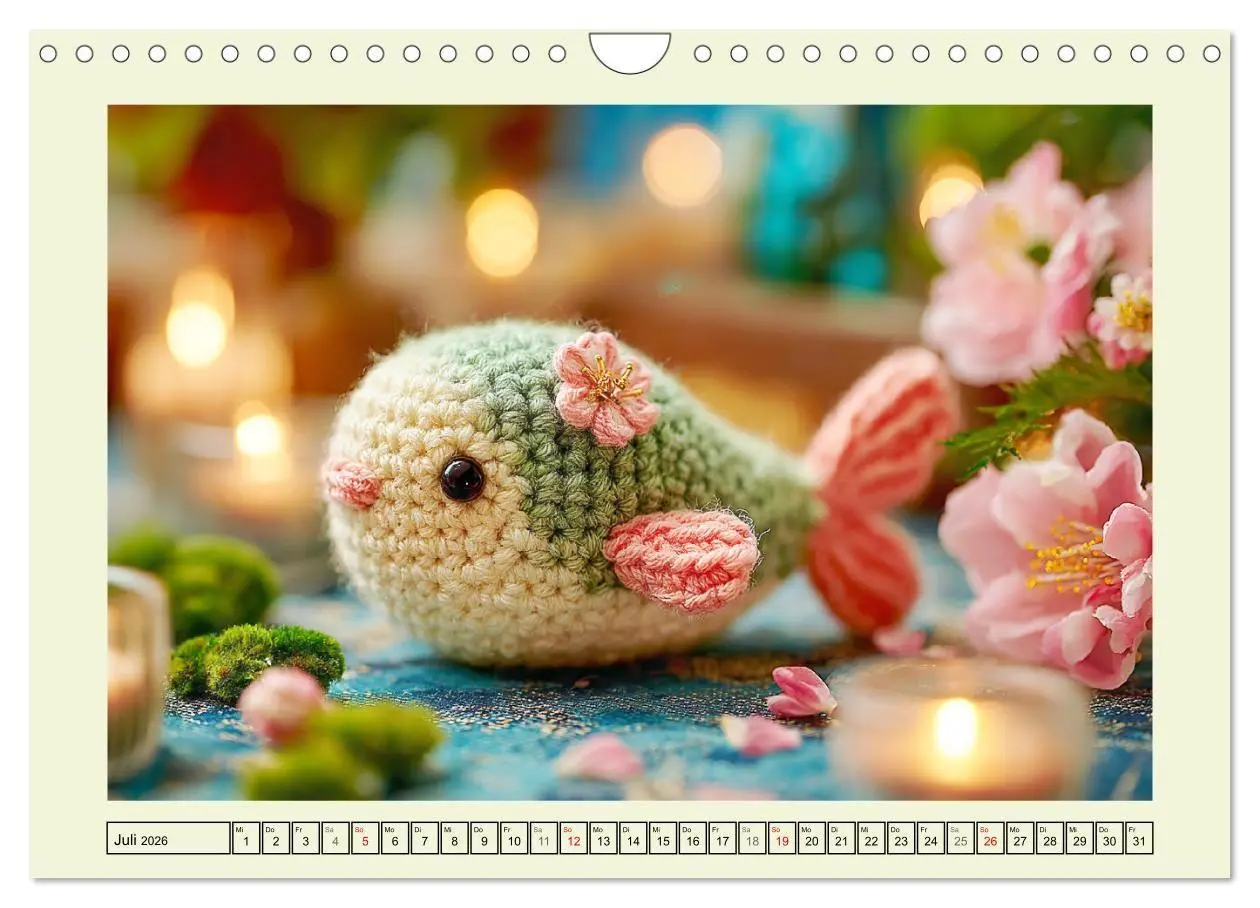 Bild: 9783516722505 | Amigurumi-Glück. Niedliche Häckelkunst aus Japan (Wandkalender 2026...