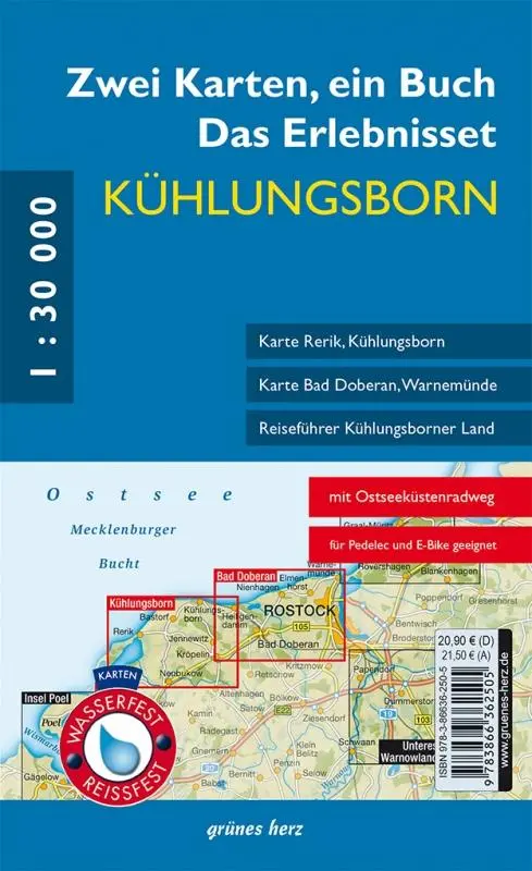 Cover: 9783866362505 | Erlebnisset Kühlungsborn | (Wasser- und reißfeste Karten) | SET | 2023