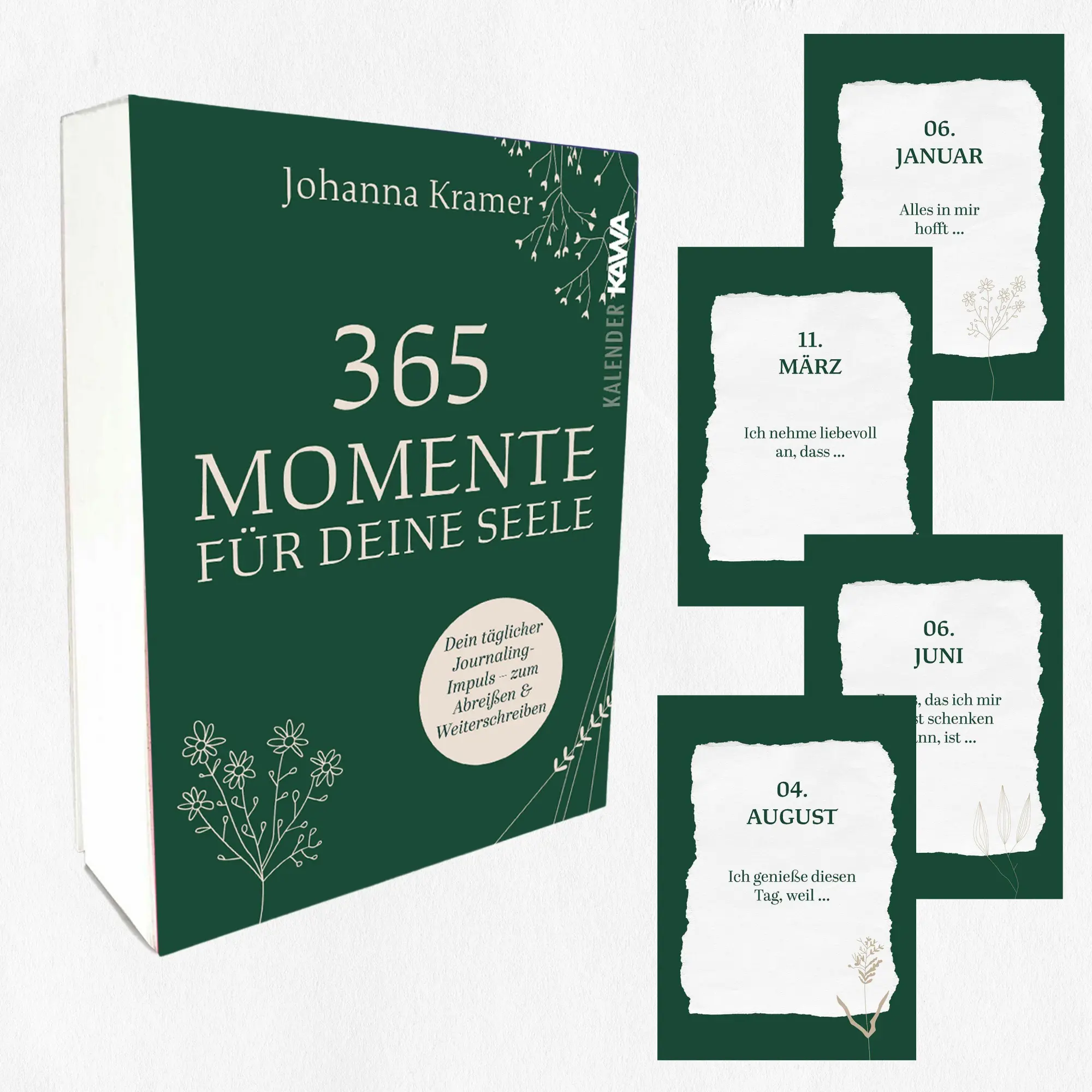 Bild: 9783986602505 | 365 Momente für deine Seele | Johanna Kramer | Kalender | 366 S.