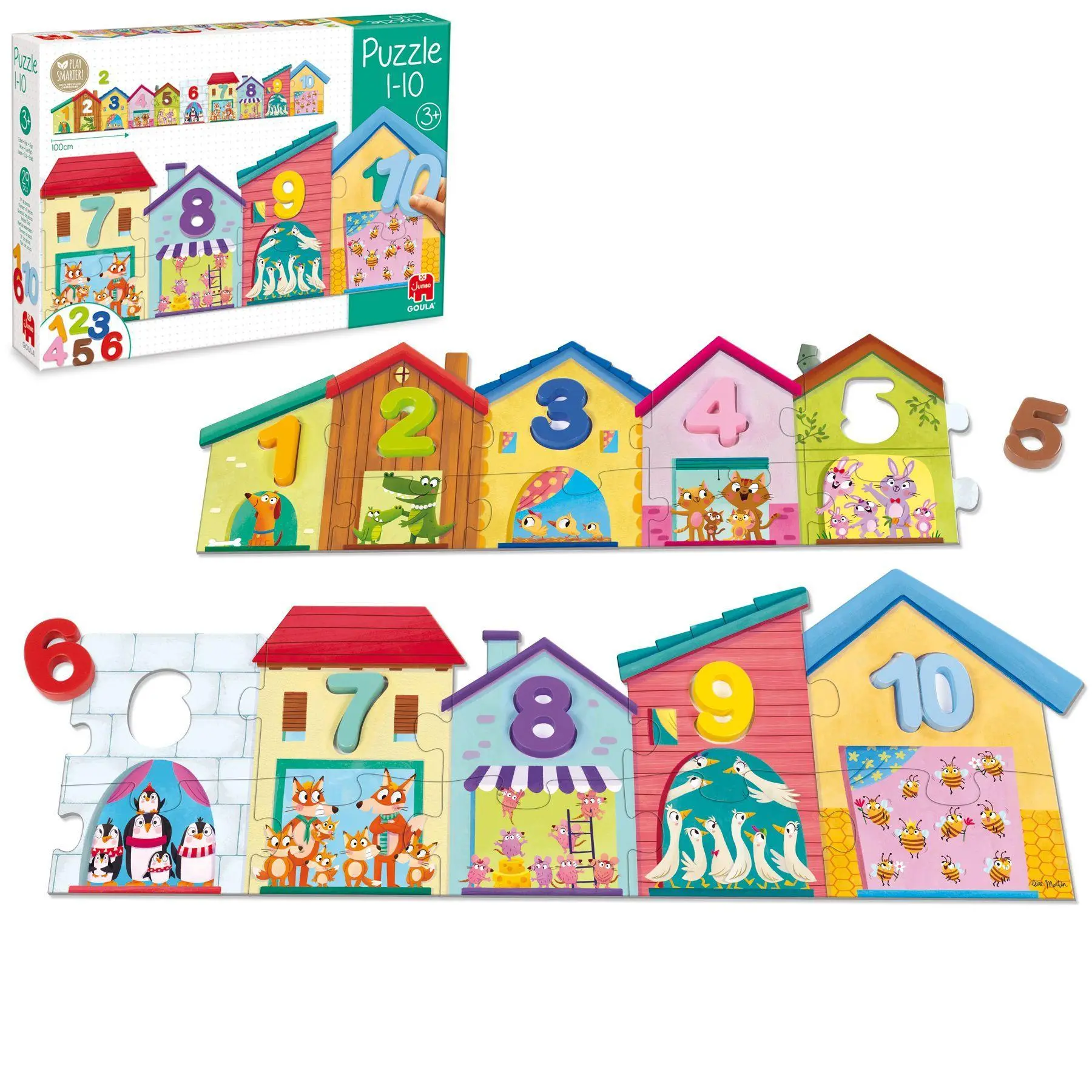 Bild: 8410446552605 | GOULA 1-10 Puzzle | Spiel | 55260 | Deutsch | 2022 | Jumbo Spiele GmbH