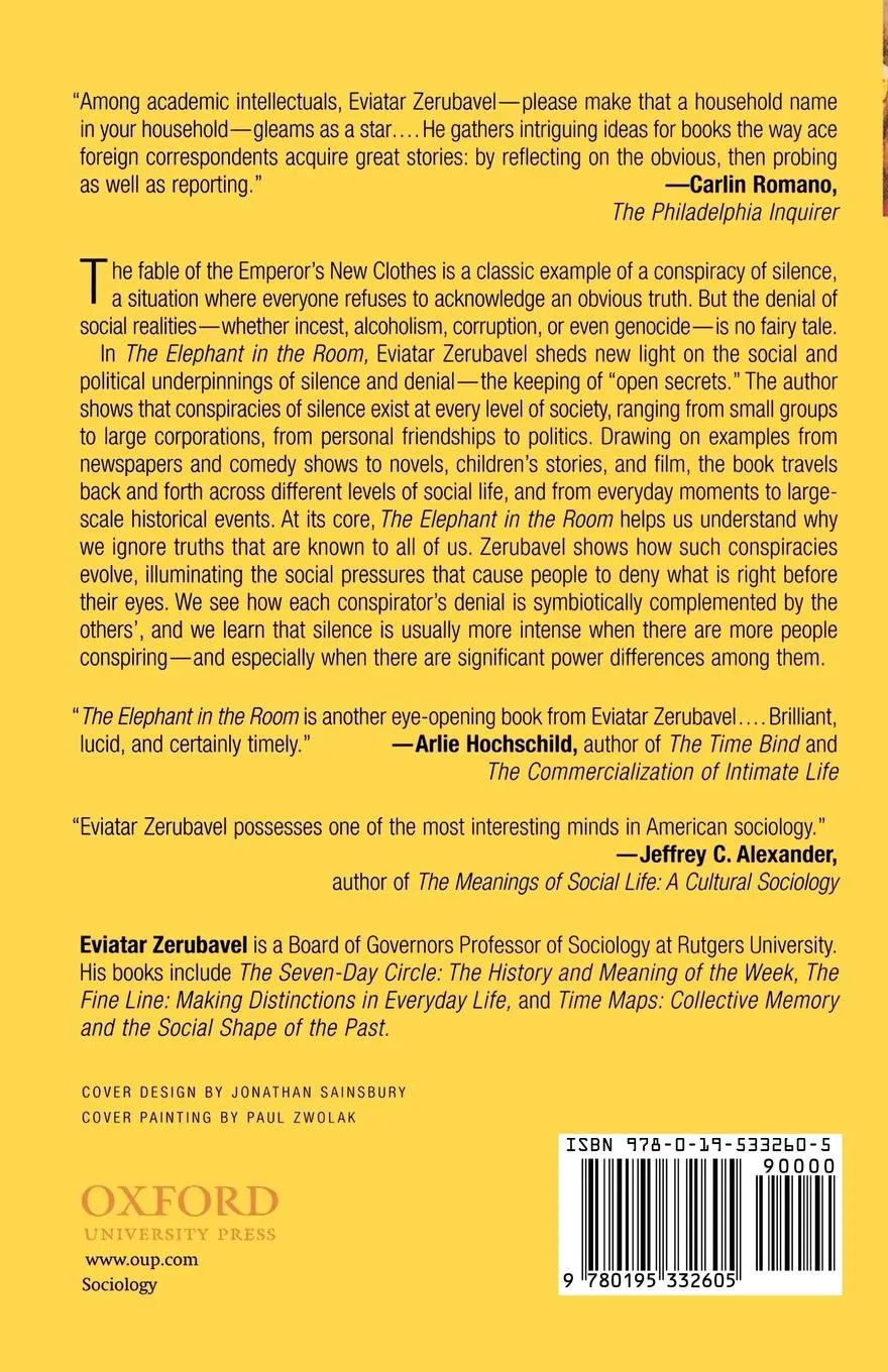Rückseite: 9780195332605 | The Elephant in the Room | Silence and Denial in Everyday Life | Buch