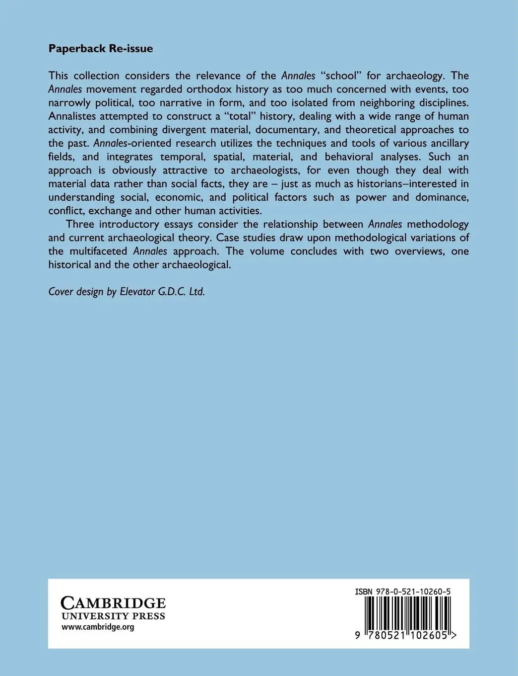 Rückseite: 9780521102605 | Archaeology, Annales, and Ethnohistory | A. Bernard Knapp | Buch