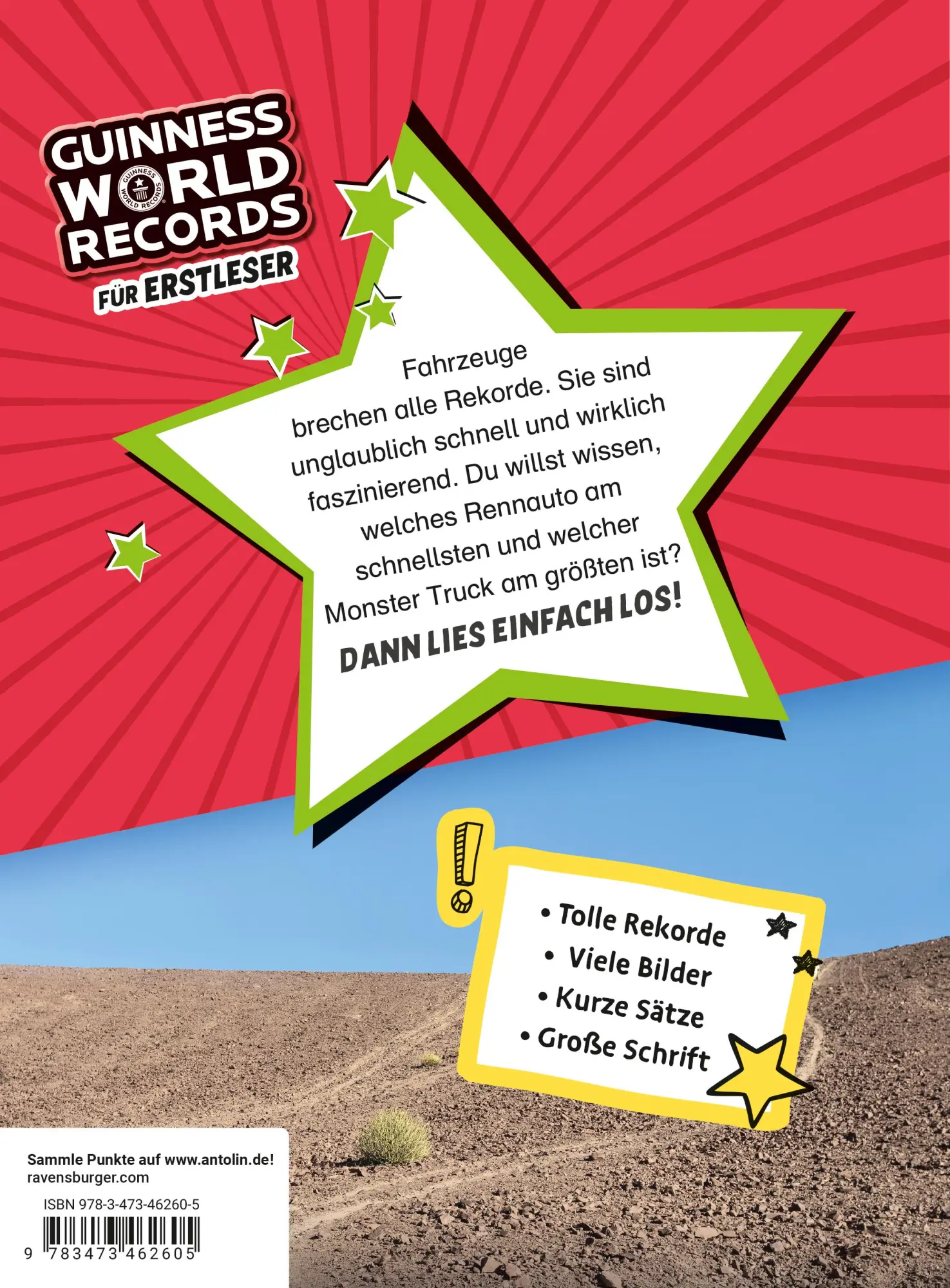 Rückseite: 9783473462605 | Guinness World Records - Fahrzeuge | Buch | 64 S. | Deutsch | 2023