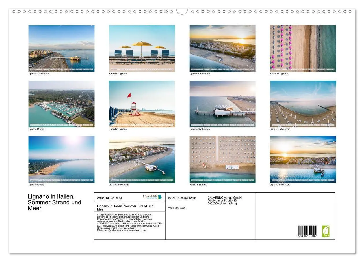 Bild: 9783516712605 | Lignano in Italien. Sommer Strand und Meer (Wandkalender 2026 DIN...