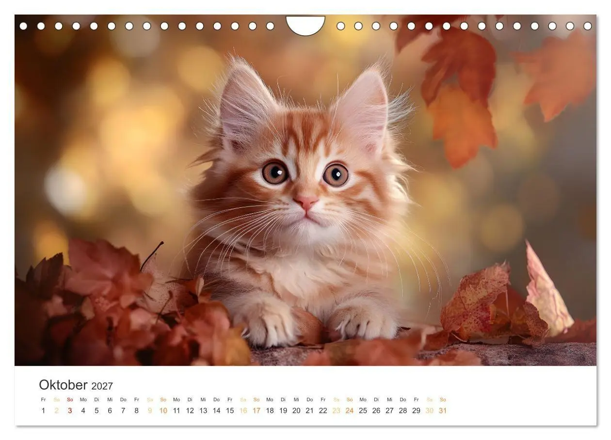 Bild: 9783569042605 | Zauberhafte Katzenbabys (Wandkalender 2027 DIN A4 quer), CALVENDO...