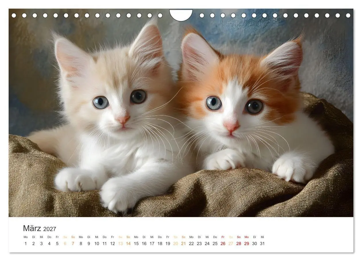 Bild: 9783569042605 | Zauberhafte Katzenbabys (Wandkalender 2027 DIN A4 quer), CALVENDO...