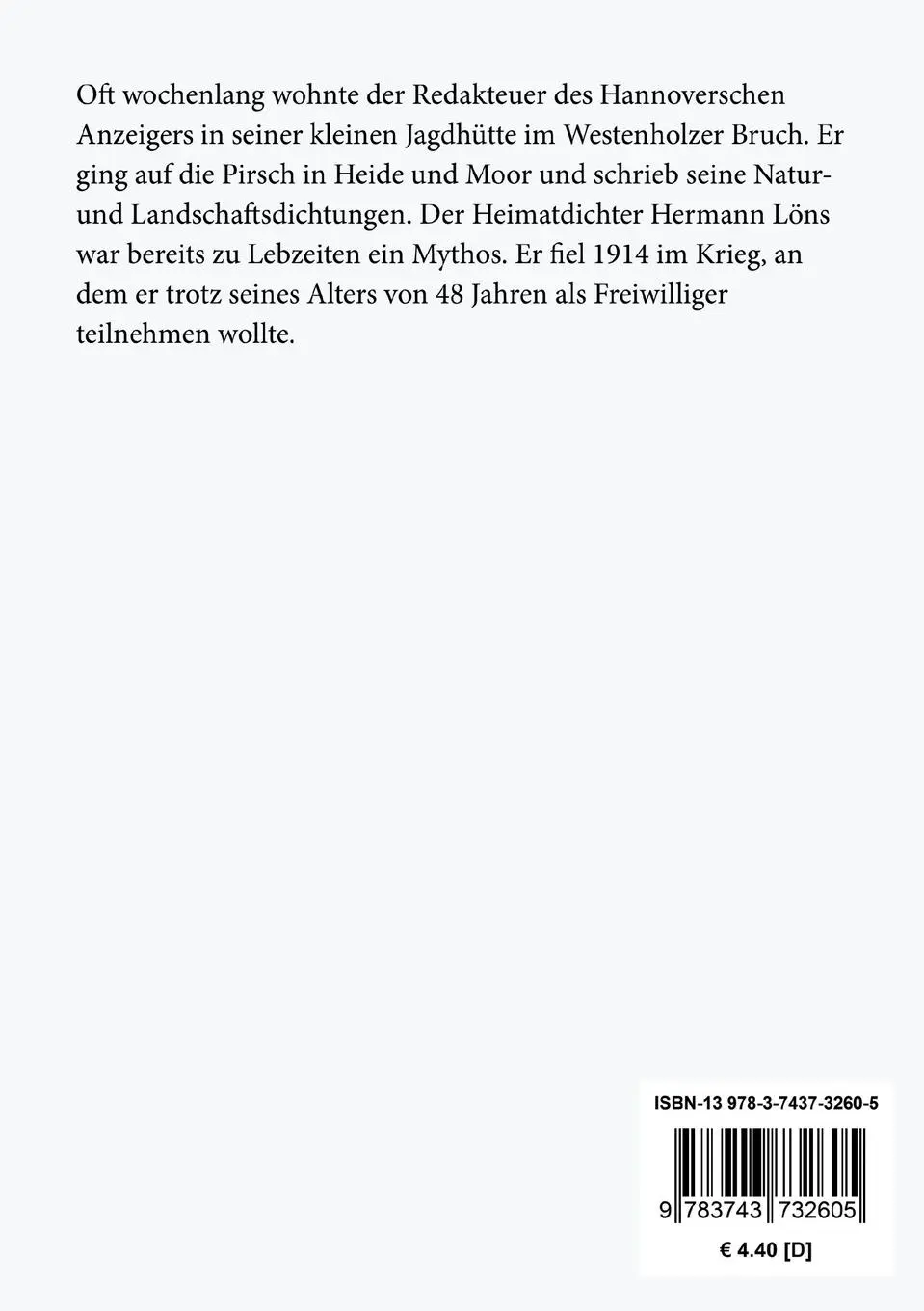 Rückseite: 9783743732605 | Dahinten in der Heide | Niedersächsischer Roman | Hermann Löns | Buch