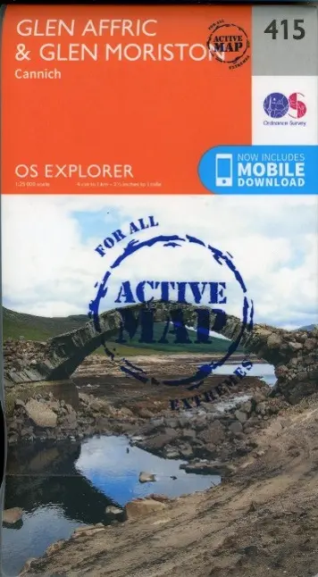 Cover: 9780319472705 | Glen Affric and Glen Moriston | Ordnance Survey | (Land-)Karte | 2015
