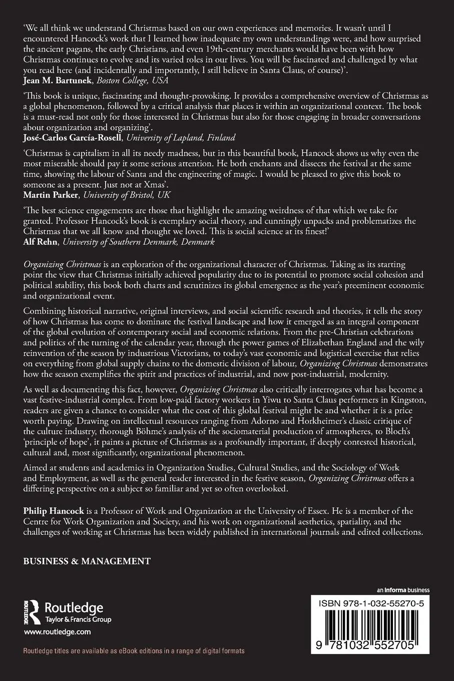 Rückseite: 9781032552705 | Organizing Christmas | Philip Hancock | Taschenbuch | Englisch | 2023