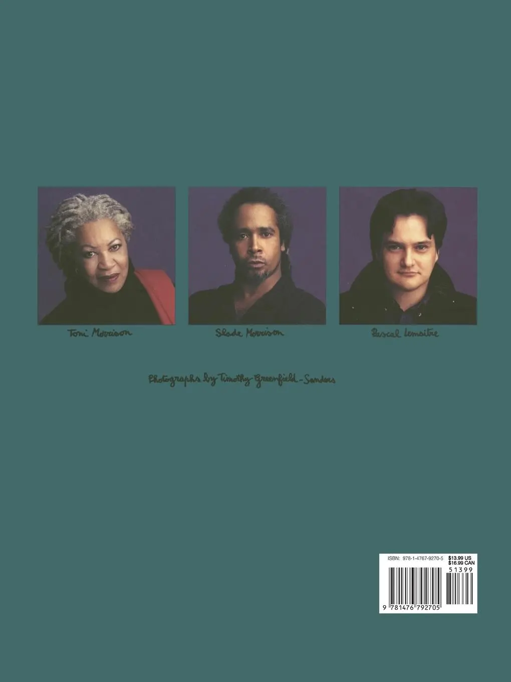 Rückseite: 9781476792705 | Poppy or the Snake? | Toni Morrison (u. a.) | Taschenbuch | Englisch