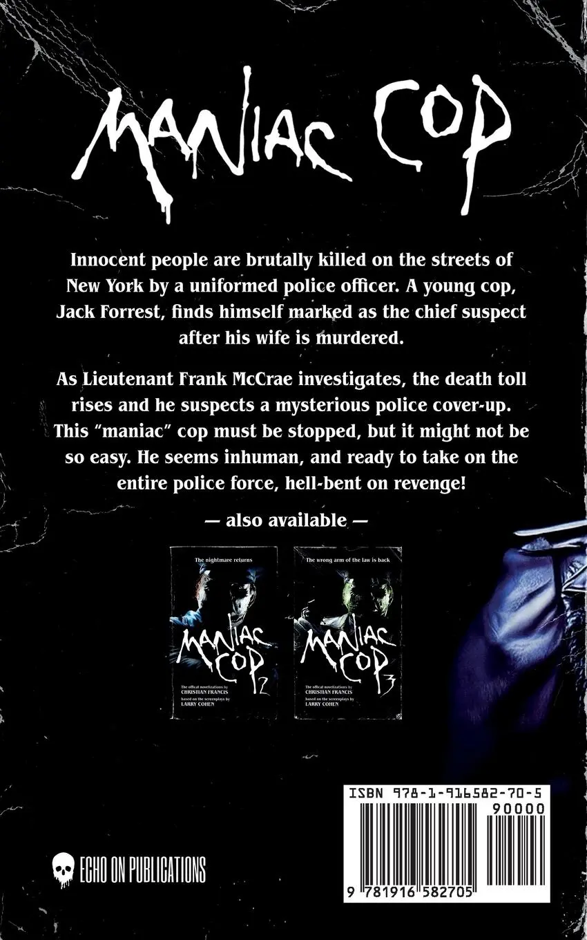 Rückseite: 9781916582705 | Maniac Cop | The Official Novelization | Christian Francis | Buch