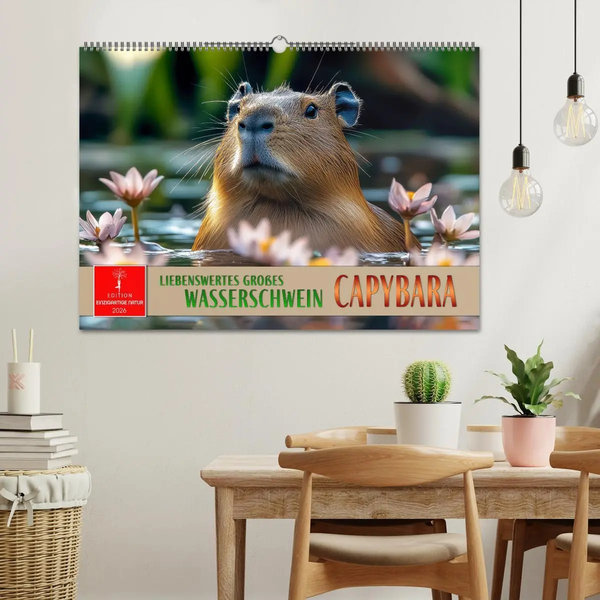 Bild: 9783457302705 | Capybara - liebenswertes großes Wasserschwein (Wandkalender 2026...