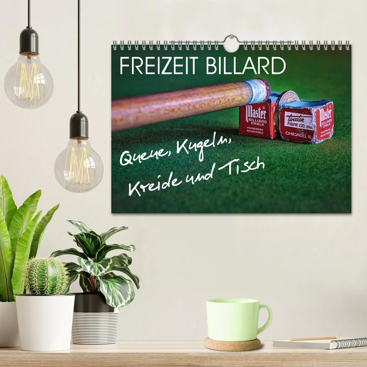 Bild: 9783457782705 | Freizeit Billard - Queue, Kugeln, Kreide und Tisch (Wandkalender...