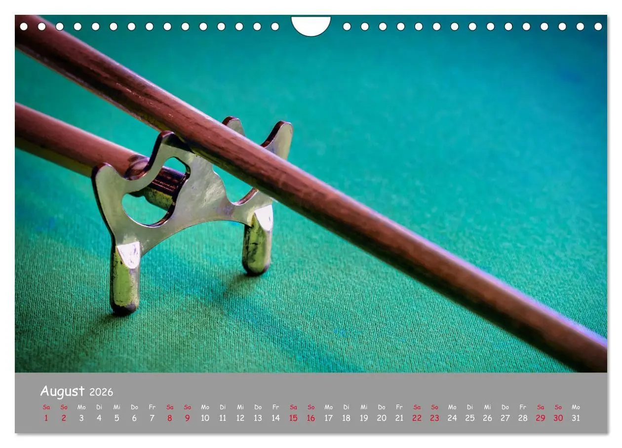 Bild: 9783457782705 | Freizeit Billard - Queue, Kugeln, Kreide und Tisch (Wandkalender...