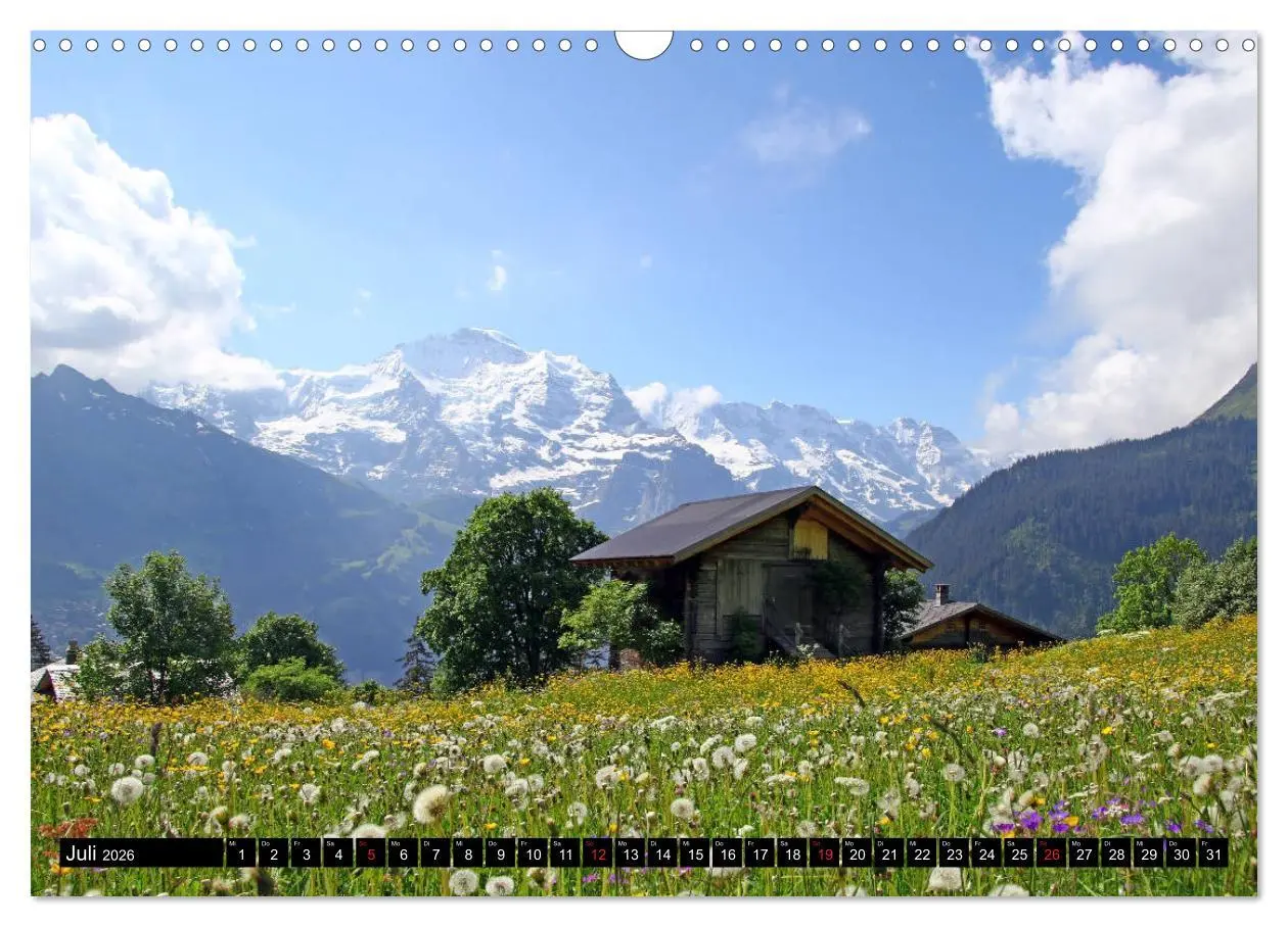 Bild: 9783457922705 | Berge im Berner Oberland (Wandkalender 2026 DIN A3 quer), CALVENDO...