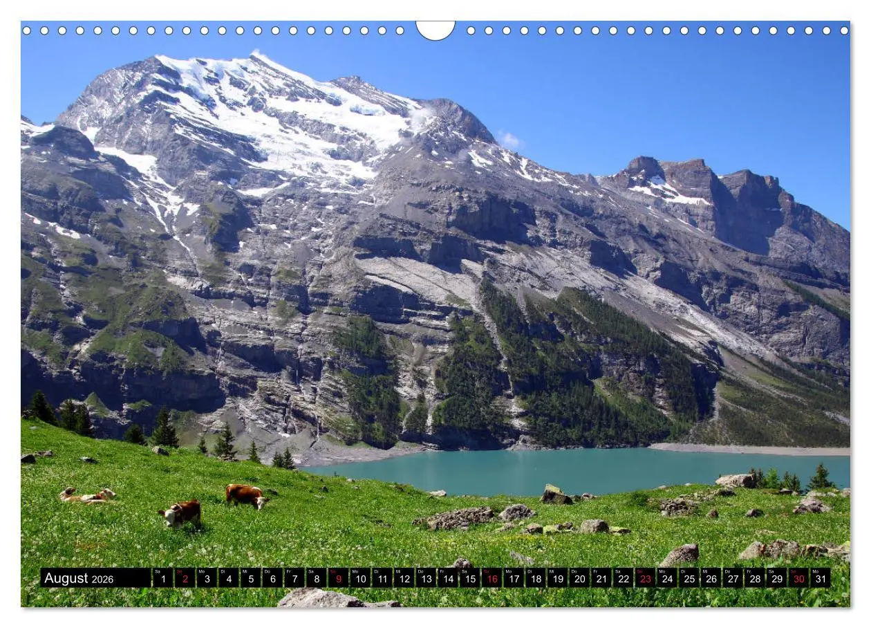 Bild: 9783457922705 | Berge im Berner Oberland (Wandkalender 2026 DIN A3 quer), CALVENDO...