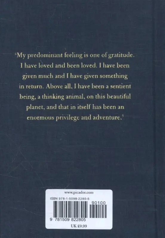 Rückseite: 9781509822805 | Gratitude | Oliver Sacks | Buch | 46 S. | Englisch | 2015