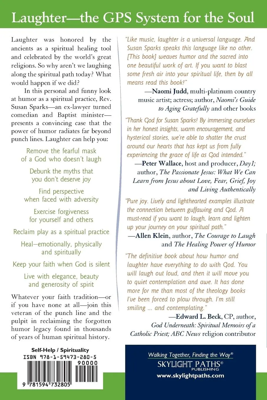 Rückseite: 9781594732805 | Laugh Your Way to Grace | Reclaiming the Spiritual Power of Humor