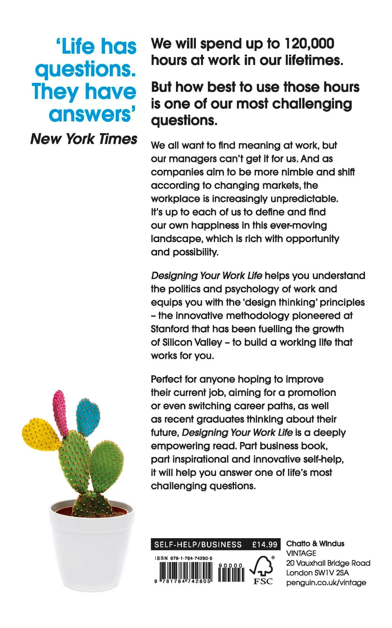 Rückseite: 9781784742805 | Designing Your Work Life | Bill Burnett (u. a.) | Taschenbuch | 240 S.