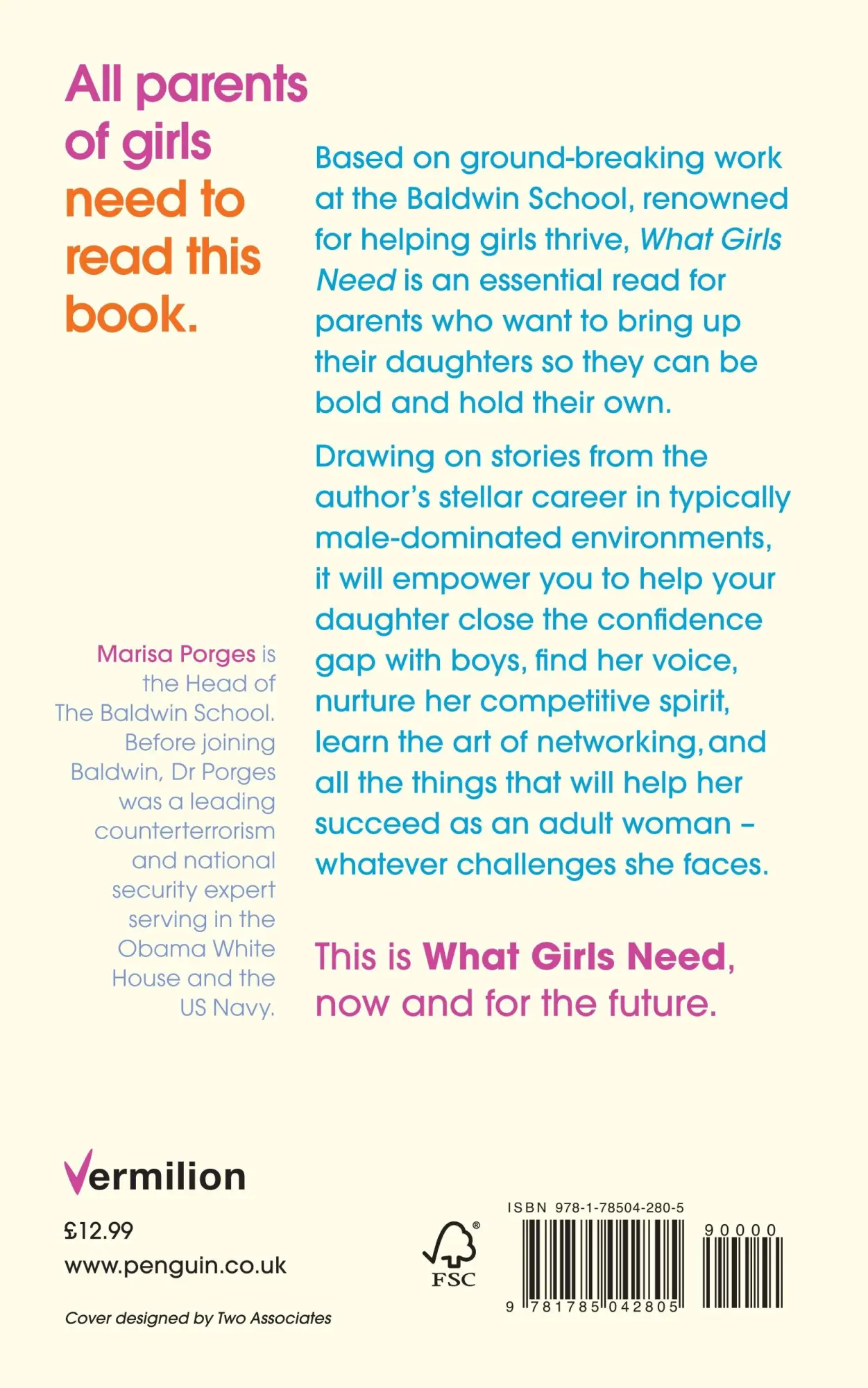 Rückseite: 9781785042805 | What Girls Need | How to Raise Bold, Courageous and Resilient Girls
