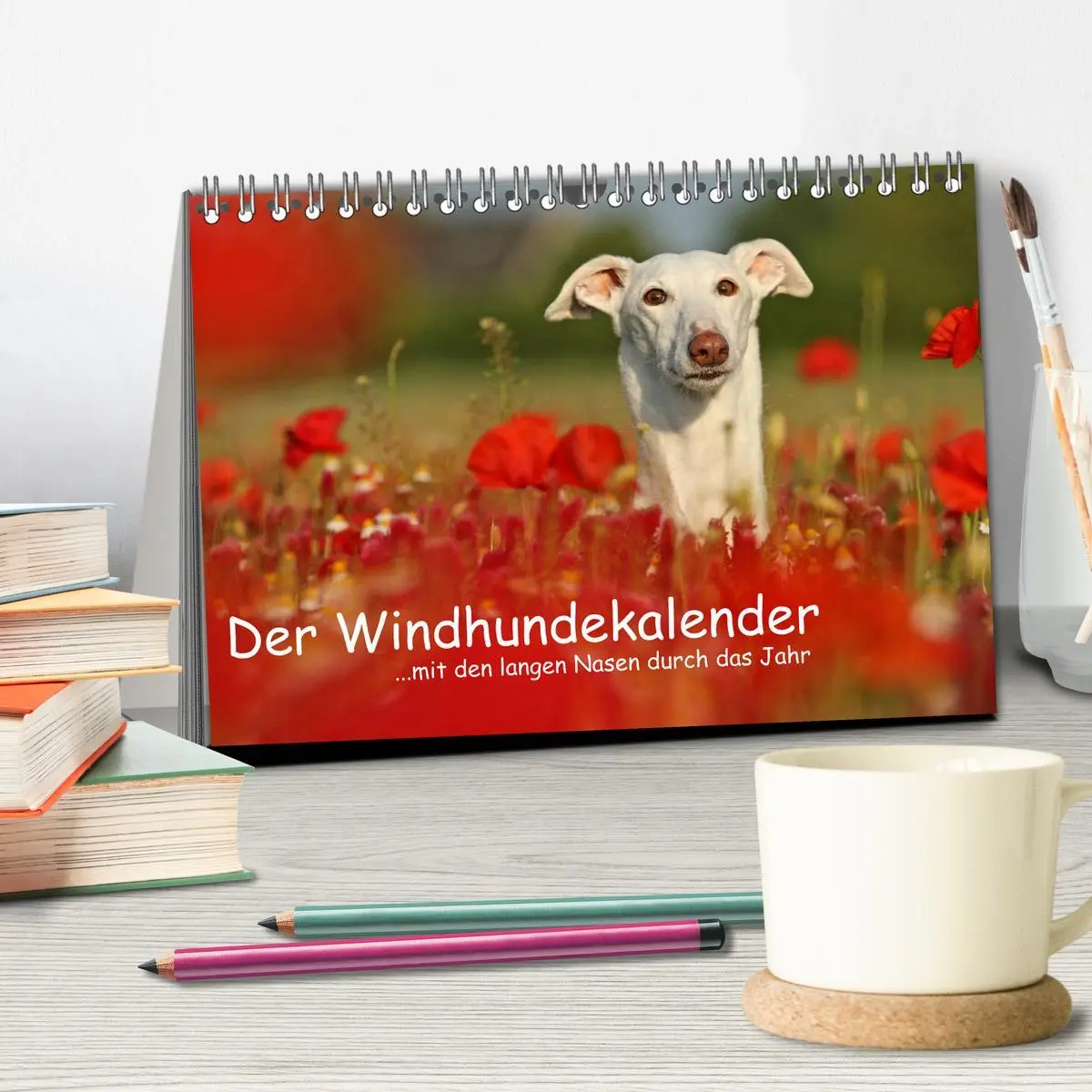 Bild: 9783516172805 | Der Windhundekalender (Tischkalender 2026 DIN A5 quer), CALVENDO...