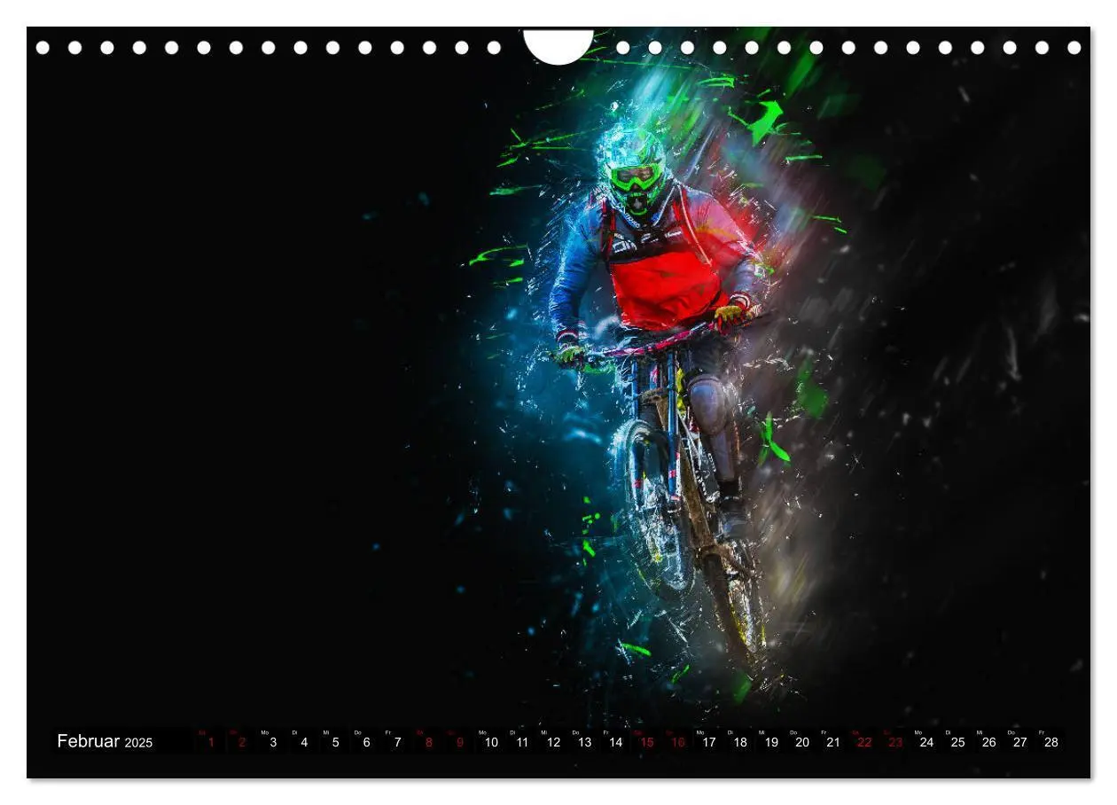 Bild: 9783435432905 | Downhill Explosion (Wandkalender 2025 DIN A4 quer), CALVENDO...