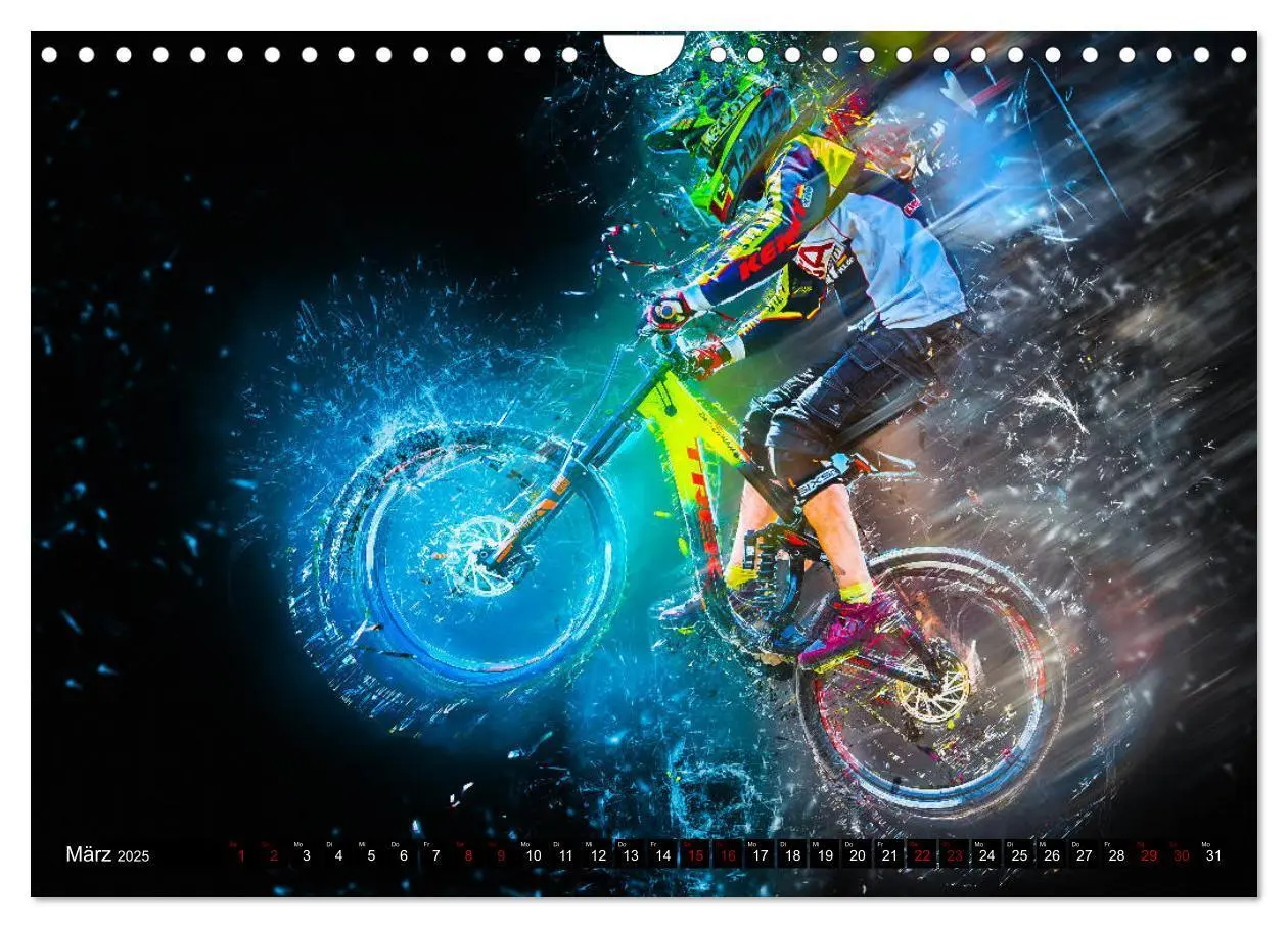 Bild: 9783435432905 | Downhill Explosion (Wandkalender 2025 DIN A4 quer), CALVENDO...