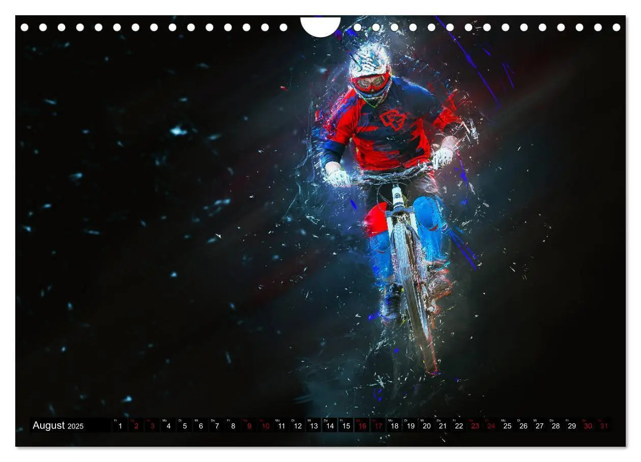 Bild: 9783435432905 | Downhill Explosion (Wandkalender 2025 DIN A4 quer), CALVENDO...
