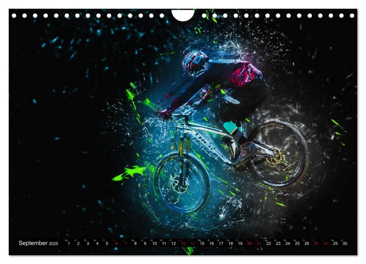 Bild: 9783435432905 | Downhill Explosion (Wandkalender 2025 DIN A4 quer), CALVENDO...