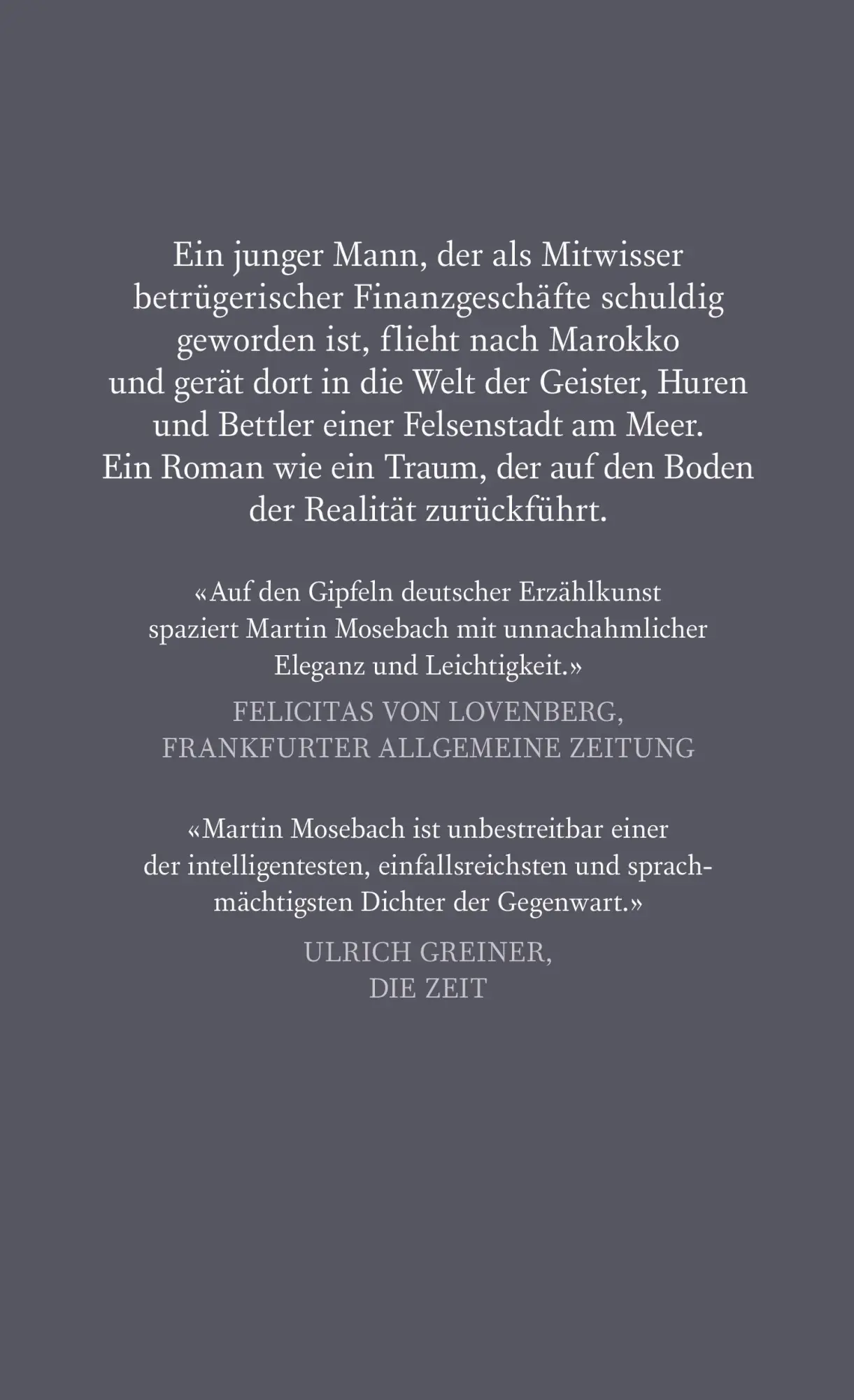 Rückseite: 9783498042905 | Mogador | Martin Mosebach | Buch | 368 S. | Deutsch | 2016