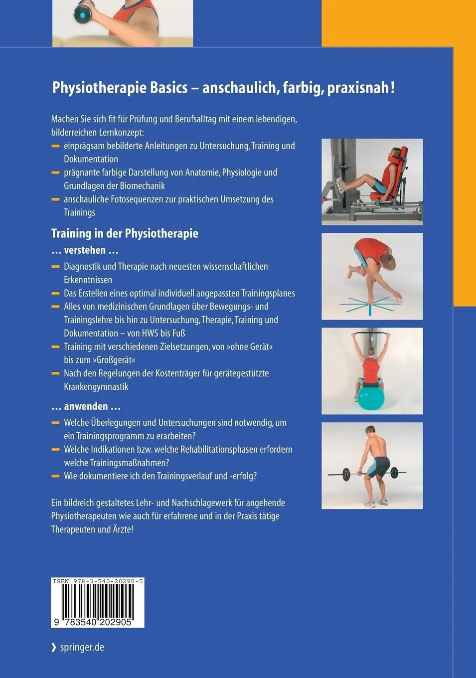 Rückseite: 9783540202905 | Training in der Physiotherapie | Gerätegestützte Krankengymnastik