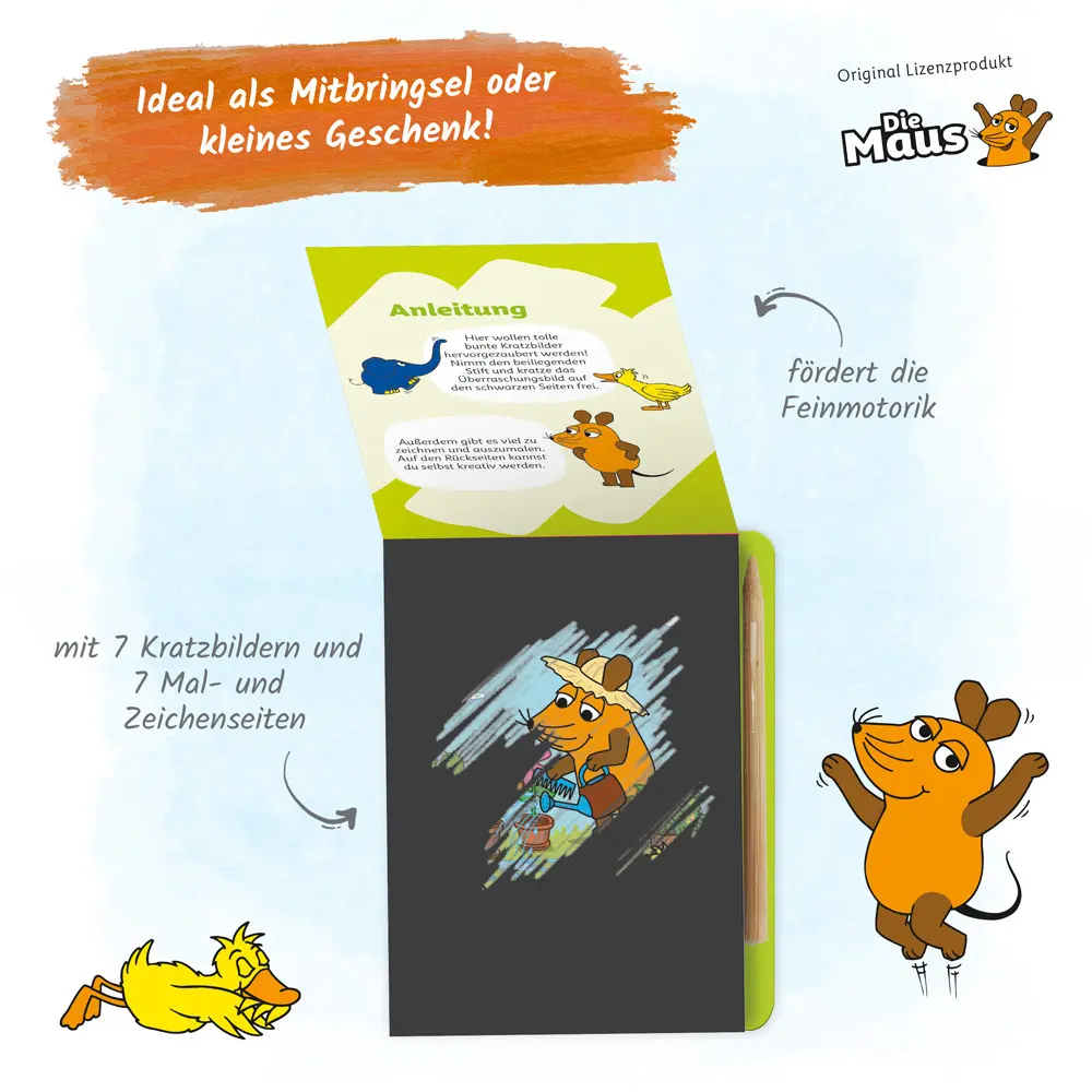 Bild: 9783988022905 | Trötsch Die Maus Mini-Kratzblock Kritzelspaß Jahreszeiten | Co.KG