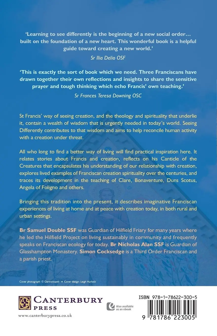Rückseite: 9781786223005 | Seeing Differently | Franciscans and Creation | Samuel Double (u. a.)
