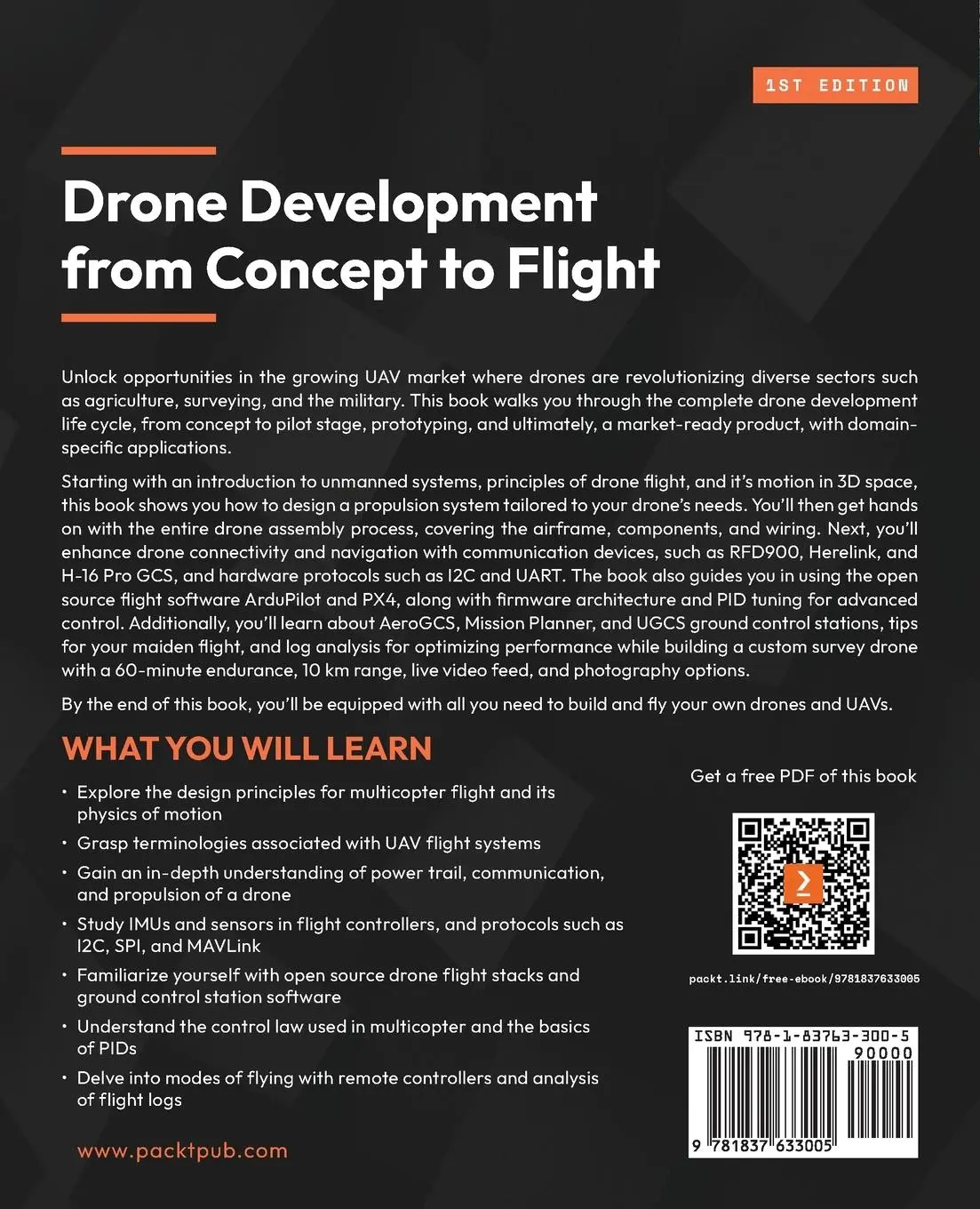 Rückseite: 9781837633005 | Drone Development from Concept to Flight | Sumit Sharma | Taschenbuch