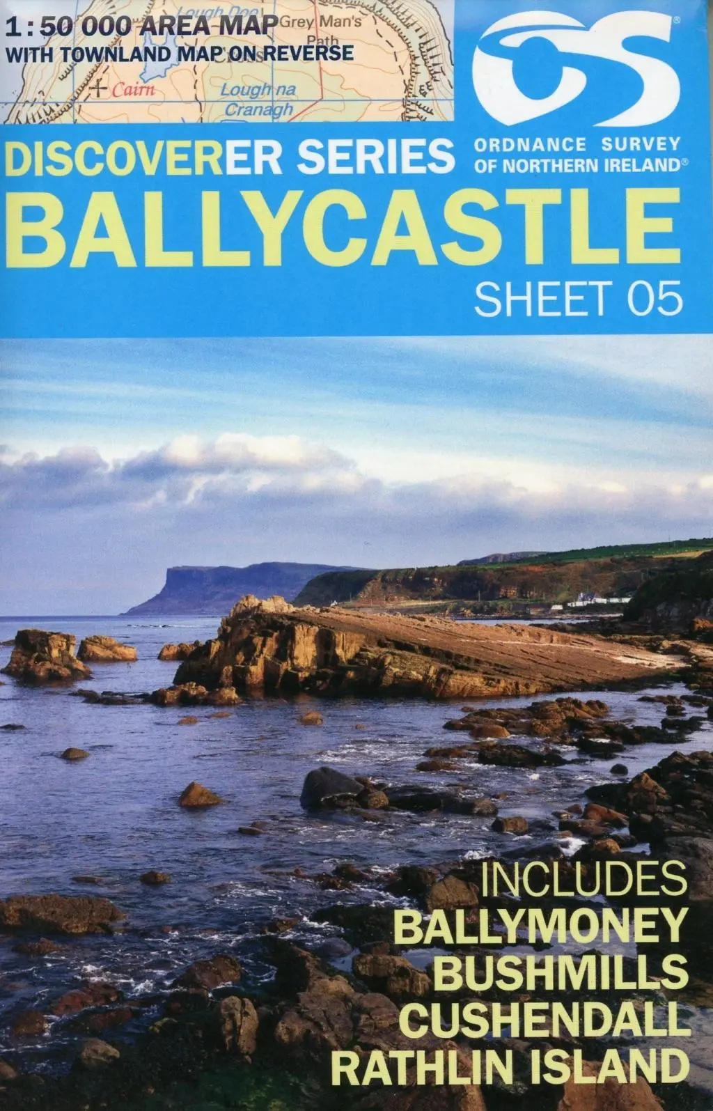 Cover: 9781911643005 | OSNI Discoverer Series 1:50,000 - Sheet 05 Ballycastle | (Land-)Karte